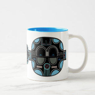 African Pop Two-Tone Coffee Mug