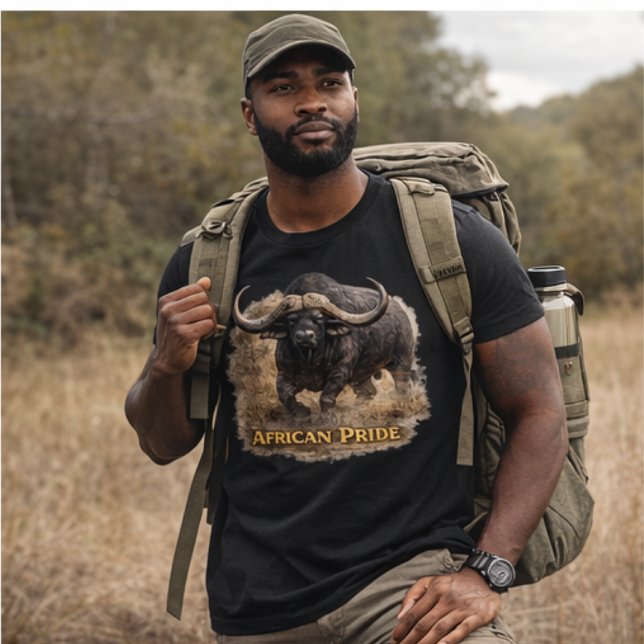 African Pride Buffalo | Cape Buffalo Strength  Tri-Blend Shirt (Creator Uploaded)