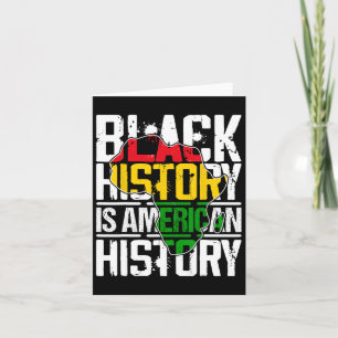 African Pride Juneteenth Black History Month 1 Card
