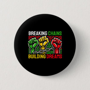 African Pride Juneteenth Black History Month  6 Cm Round Badge