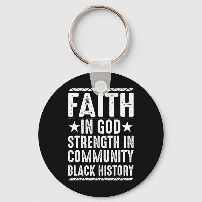 African Pride Juneteenth Black History Month  Key Ring (Front)