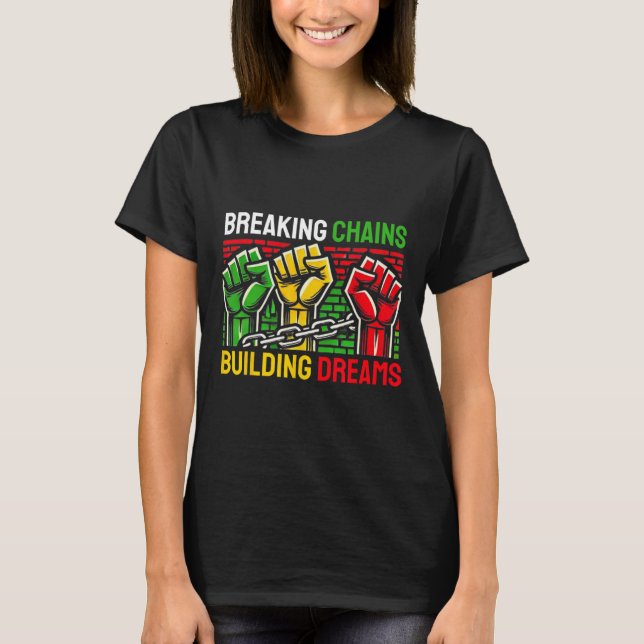 African Pride Juneteenth Black History Month  T-Shirt (Front)
