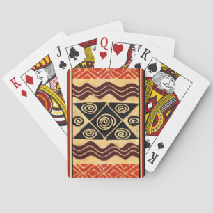 African Primordial Decor Playing Cards