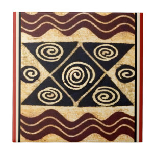 African Primordial Decor Tile