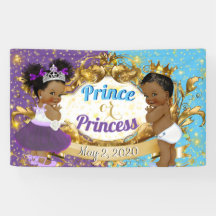 African Prince or Princess Purple & Blue Elegant