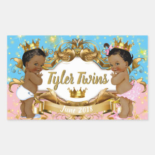African Prince/Princess Royal Colour Block Sticker