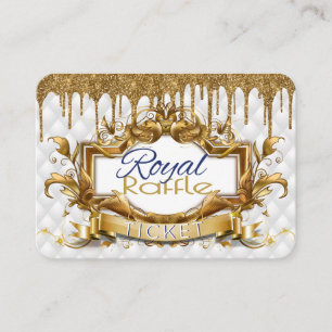 African Prince White Gold Diaper Raffle Enclosure Card