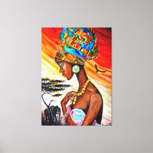 African Princess Canvas Print