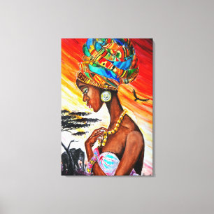 African Princess Canvas Print