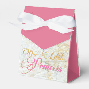 African Princess Fancy Pink Gold 1st Birthday Favour Box