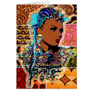 African Princess Greeting Card