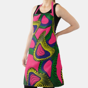 African Print Apron