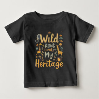 African Print Baby Bib – Proud of My Roots T-Shirt