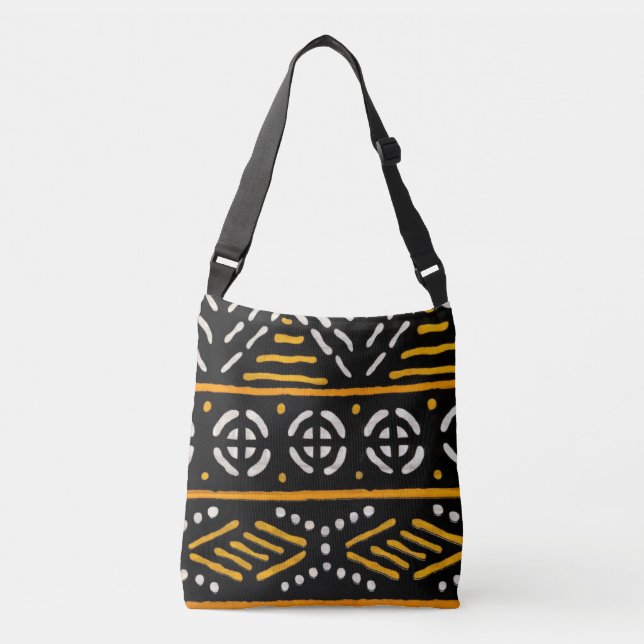 African Print Crossbody Bag (Front)