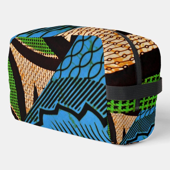African Print Dopp Kit (Left Corner)