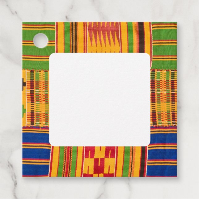 African Print Favour Tags (Front)