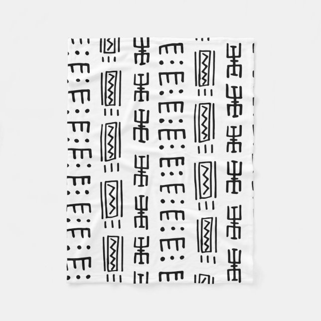 African Print Fleece Blanket (Front)