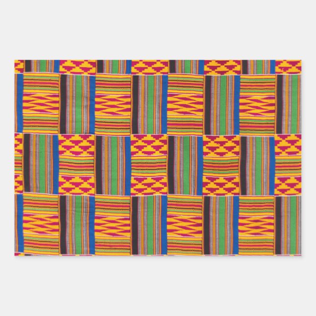 African Print Gift Wrapping Paper (Front)