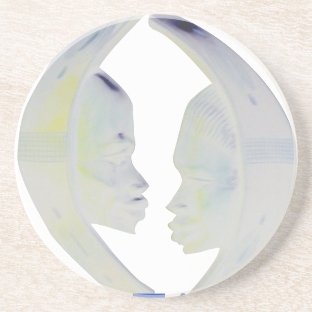 African Print Hakuna Matata Design Coaster (Front)