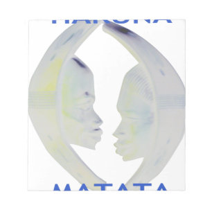 African Print Hakuna Matata Design Notepad