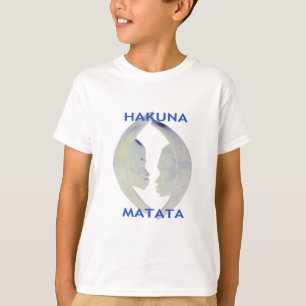 African Print Hakuna Matata Design T-Shirt
