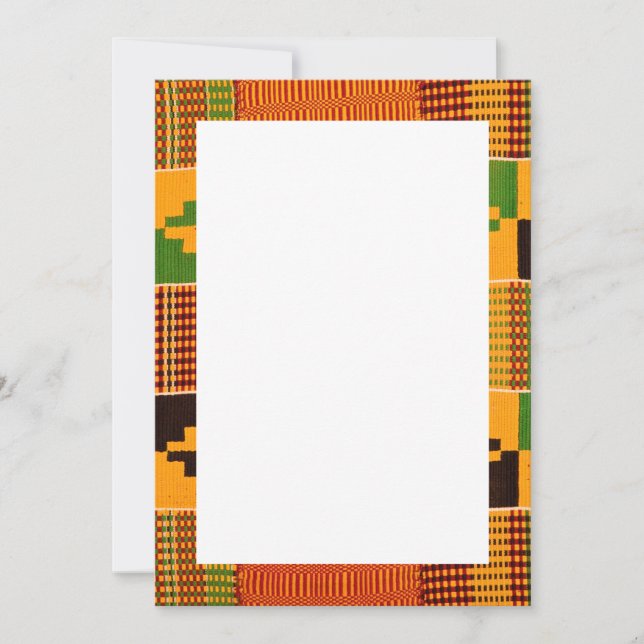 African Print Invitations & Announcements (Front)