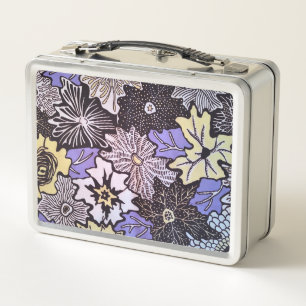 African Print Metal Lunch Box