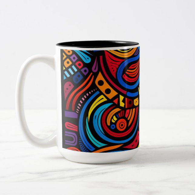 African Print Mug (Left)