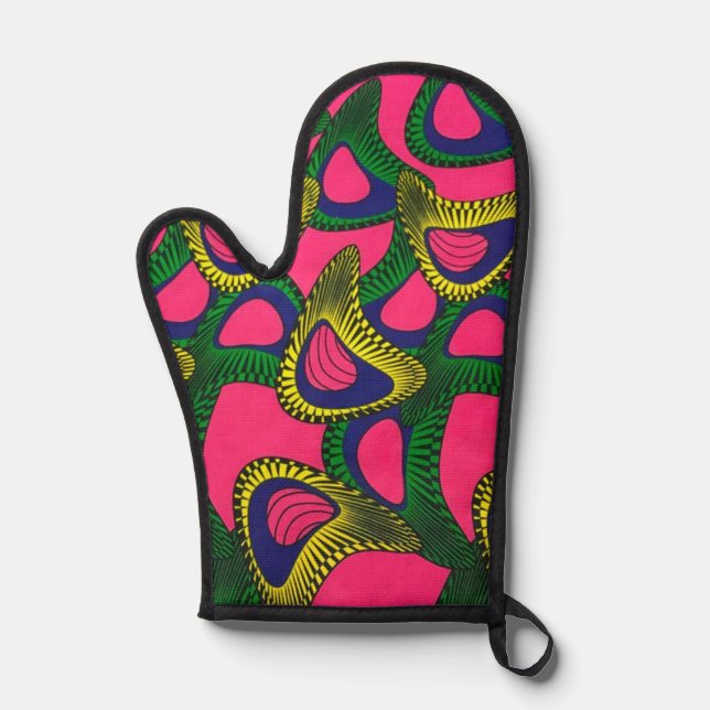 African Print Oven Mitt (Front)