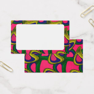 African Print Place Card