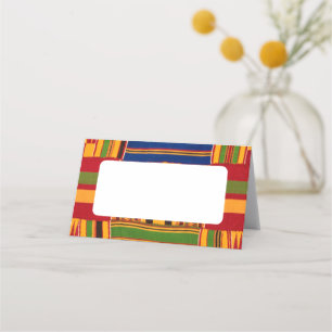 African Print  Place Card