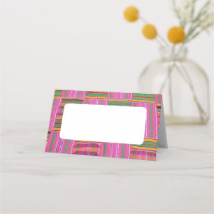 African Print  Place Card