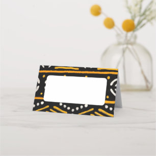 African Print  Place Card
