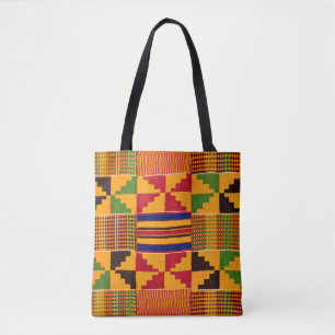 African Print Tote Bag