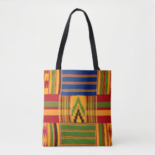 African Print Tote Bag