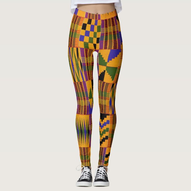 African Print V1 Leggings (Front)