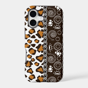 African print with cheetah skin pattern