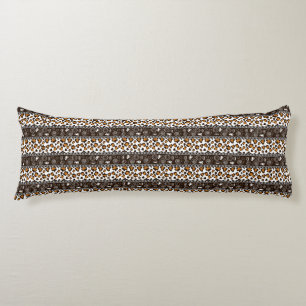 African print with cheetah skin pattern body cushion