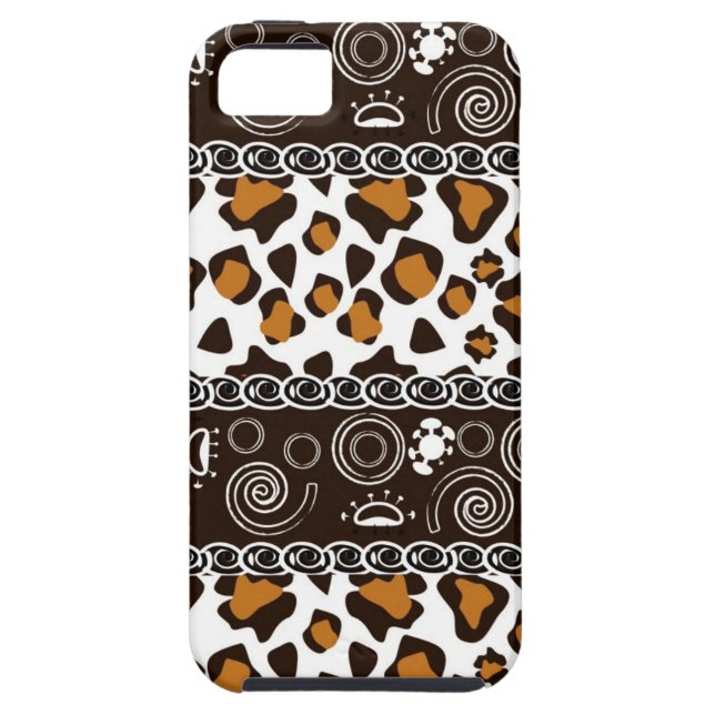 African print with cheetah skin pattern Case-Mate iPhone case (Back)