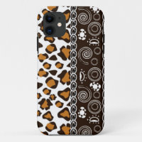 African print with cheetah skin pattern