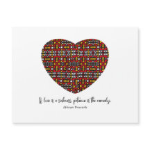 African Proverb Magnetic Card