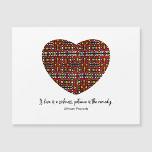 African Proverb Magnetic Card