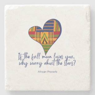 African Proverb Stone Coaster
