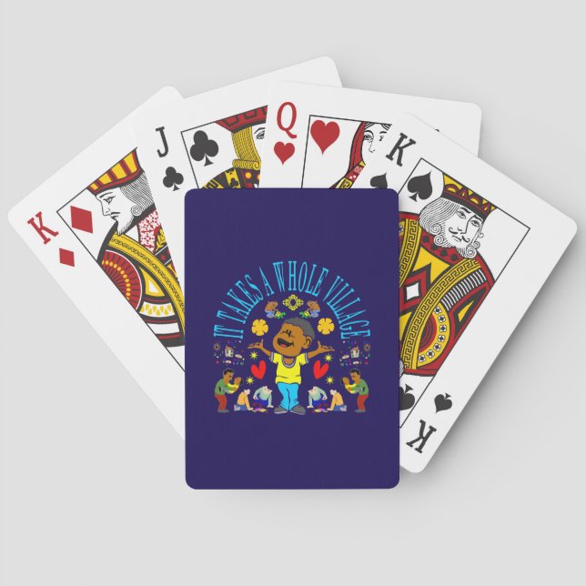 African proverbs for Black Americans Playing Cards (Back)