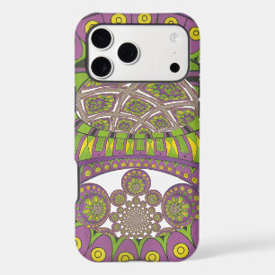 African Purple and Yellow Kaleidoscope Traditional