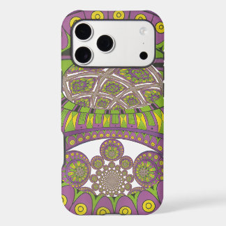 African Purple and Yellow Kaleidoscope Traditional