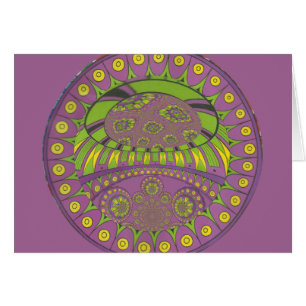 African Purple and Yellow Kaleidoscope Traditional