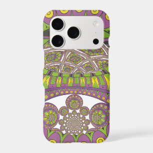 African Purple and Yellow Kaleidoscope Traditional