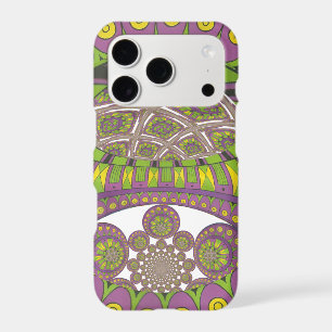 African Purple and Yellow Kaleidoscope Traditional