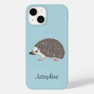African Pygmy Hedgehog Cartoon Design With A Name Case-Mate iPhone 14 Case